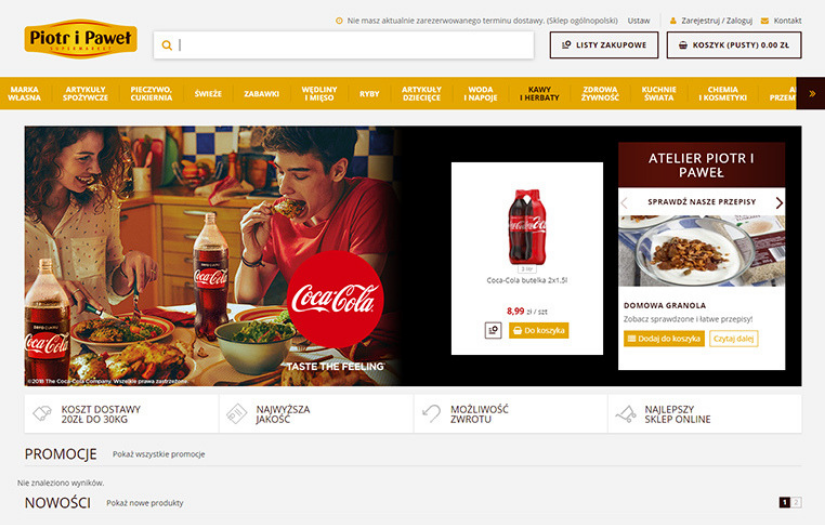 Piotr i Paweł e-shop screenshot 1